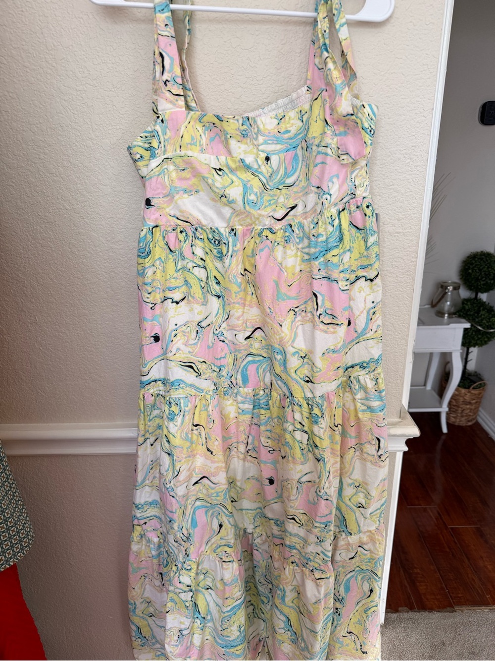 Medium Buddy Love ARLENE TIE-SHOULDER MAXI DRESS CITRON MARBLE - Picture 13 of 13